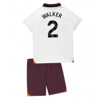 Manchester City Kyle Walker #2 Bortedraktsett Barn 2023-24 Kortermet (+ Korte bukser)